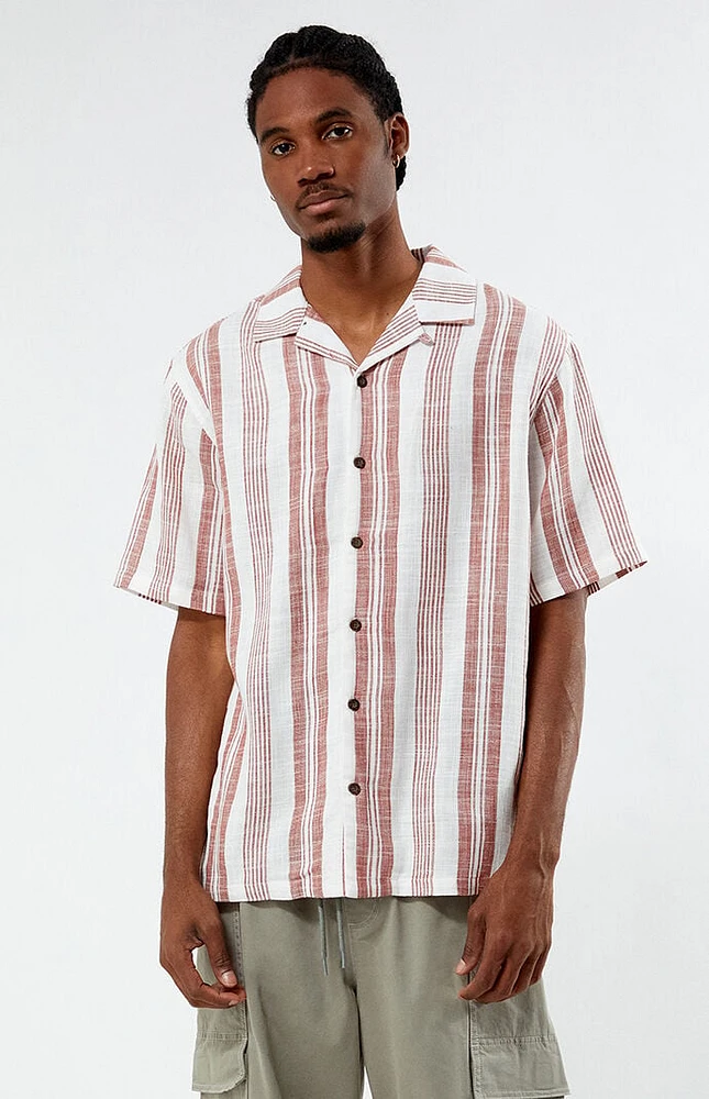 PacSun Striped Camp Shirt