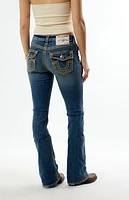 True Religion Becca Mid Rise Flap Super Bootcut Jeans