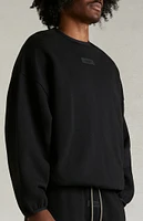 Fear of God Essentials Black Crew Neck Sweatshirt