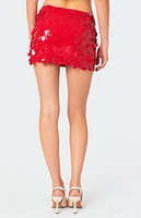 Edikted Sabina Low-Rise Sequin Mini Skirt