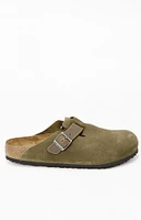 Birkenstock Boston Mixed Leather Clog Thyme