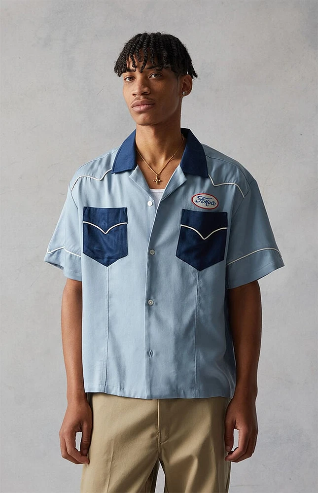 FORD Embroidered Western Camp Shirt