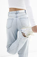 PacSun Stretch Light Indigo '90s Boyfriend Jeans