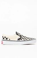 Vans Kids White & Checker Classic Slip-On Shoes
