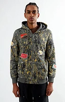 True Religion Big T Buddha Camo Full Zip Hoodie