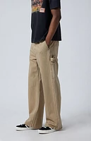 Pacsun Tan Extreme Baggy Carpenter Jeans