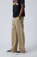 PacSun Tan Extreme Baggy Carpenter Jeans