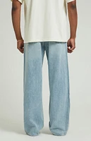 PacSun Light Indigo Tonal Stripe Extreme Baggy Jeans