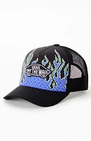 Vans Kids Pixel Flame Trucker Hat