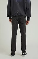 Pacsun Stacked Skinny Black Destroyed Jeans