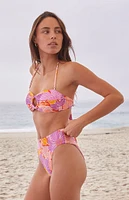 Roxy Bell Bottom Blooms High Waisted Bikini