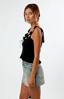 Another Girl Ruffle Knit Cami Top