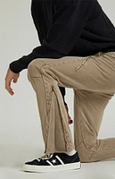 PacSun Brown Zipper Slim Cargo Pants