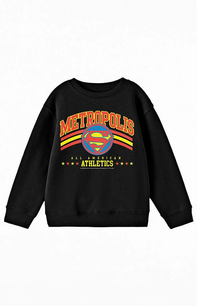 Kids Superman Metropolis Crew Neck Sweatshirt