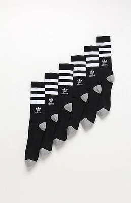 Roller 3 Pack Black & White Crew Socks