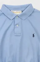 Upcycled Light Blue Polo Shirt