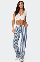 Edikted Dez Crisscross Waffle Top