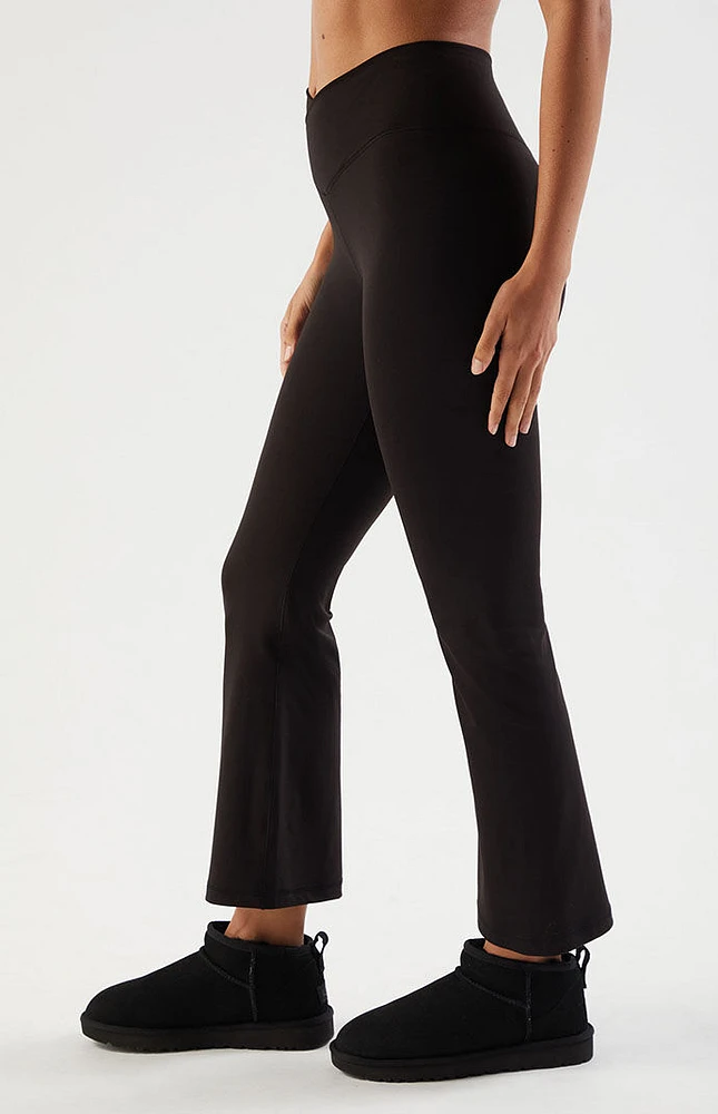 PAC WHISPER Active Crossover Cropped Flare Yoga Pants