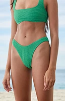 PacSun Eco Bianca Scrunch Scoop High Cut Bikini Bottom