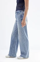 PacSun Cali Medium Indigo Dart Baggy Boyfriend Jeans