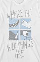 Kids Where The Wild Things Are Monster Parts Grid T-Shirt