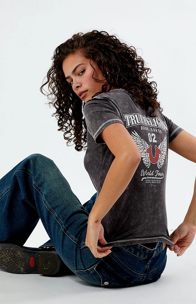 True Religion Washed Contrast Stitch T-Shirt