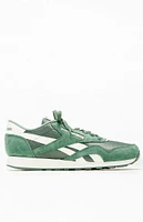 Reebok Green Classic Nylon Vintage Suede Shoes