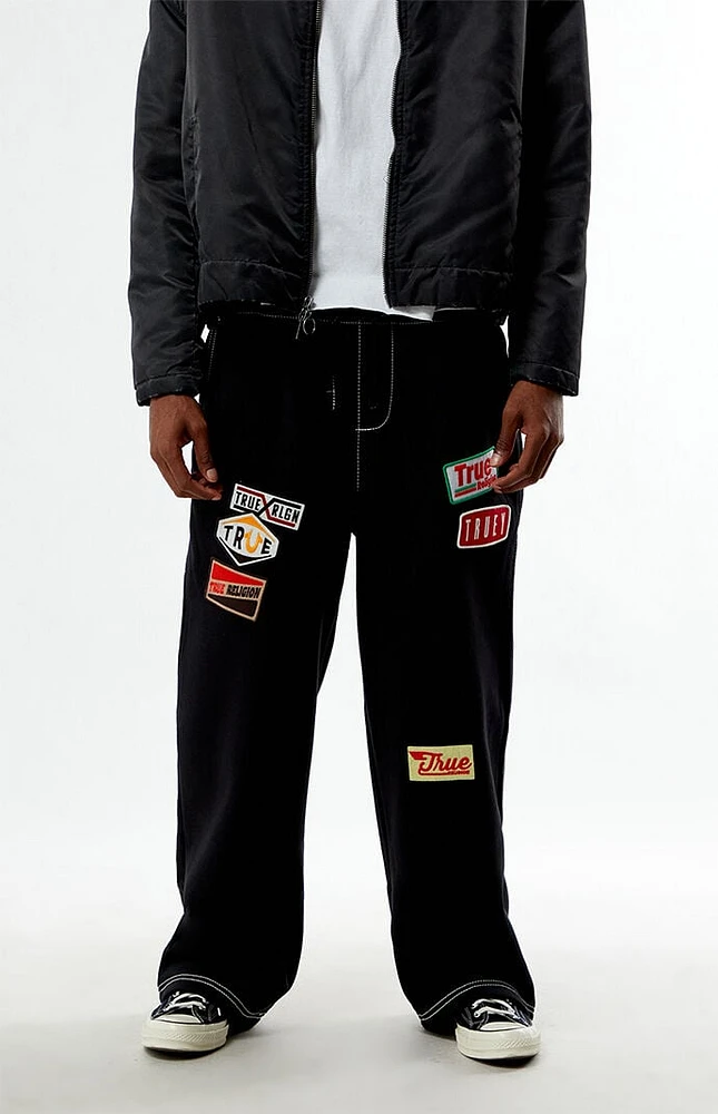 True Religion Big Patch Baggy Sweatpants