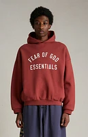 Fear of God Essentials Crimson Fleece Hoodie