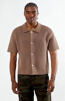 PacSun Spence Open Knit Camp Shirt