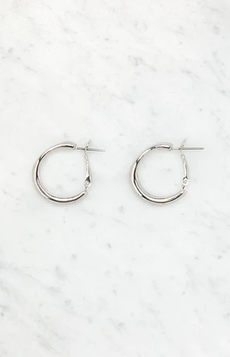 LA Hearts Medium Basic Hoop Earrings