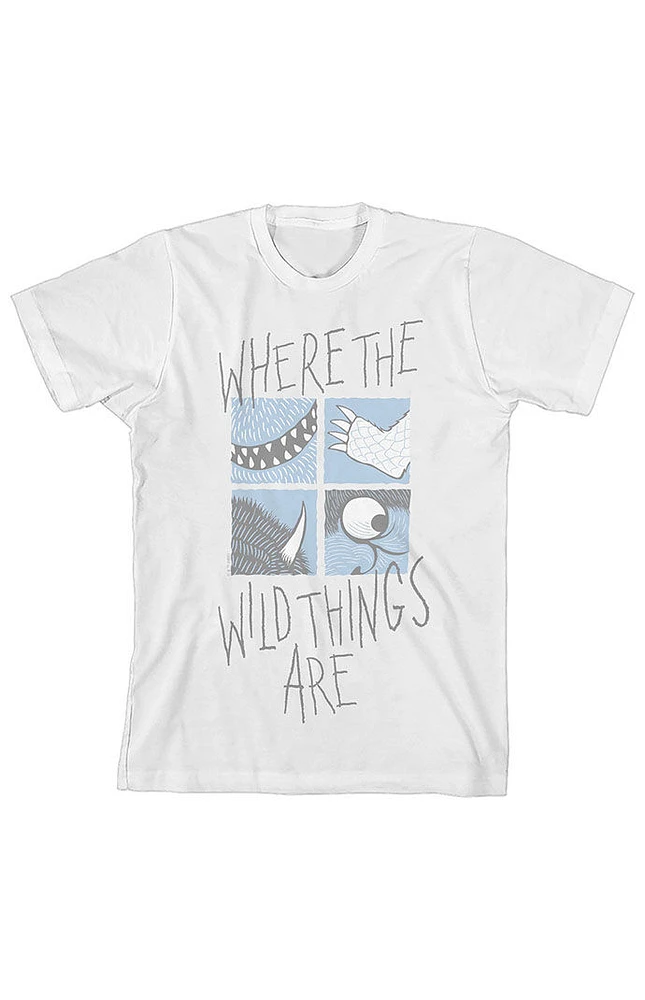 Kids Where The Wild Things Are Monster Parts Grid T-Shirt