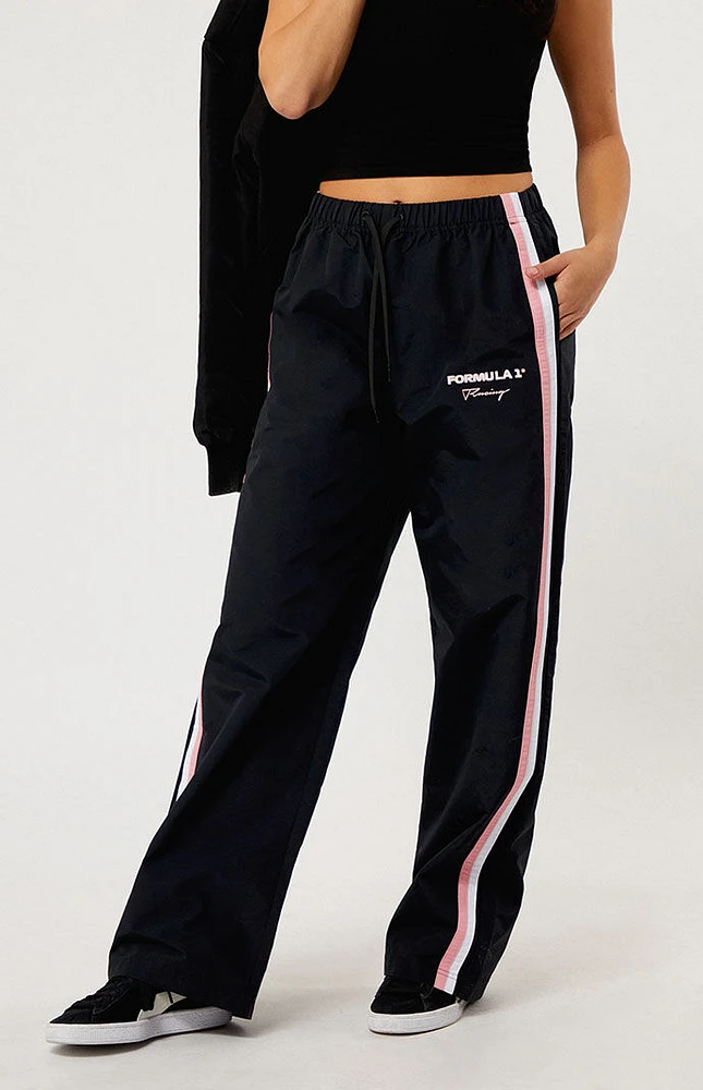 Formula 1 x PacSun Black & Pink Woven Track Pants