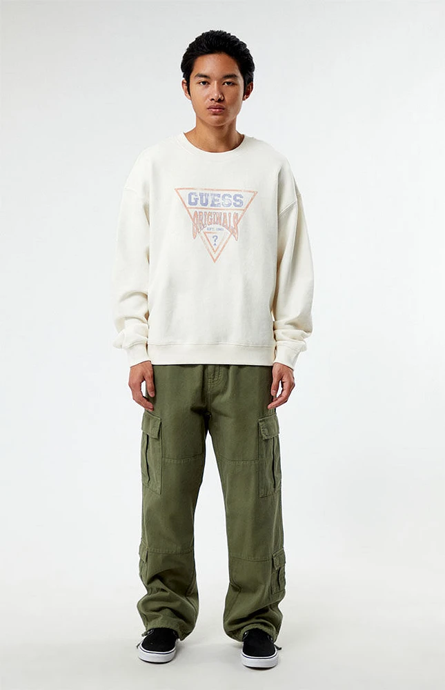 GUESS Originals Eco Vintage Dev Crew Neck Sweatshirt