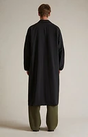 Fear of God Essentials Black Nylon Trench Coat