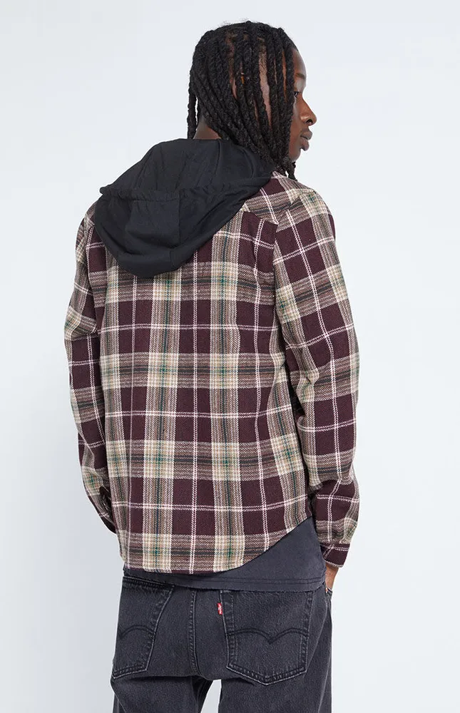 Lira Mellen Hooded Flannel Shirt