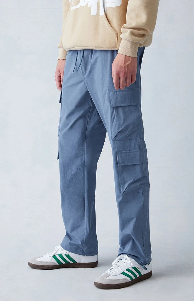 PacSun Performance Stretch Blue Straight Cargo Pants