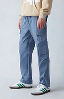 PacSun Performance Stretch Blue Straight Cargo Pants