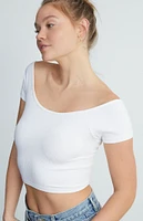 Brittany Seamless Off-The-Shoulder Top