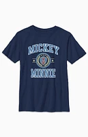 Kids Mickey Minnie College T-Shirt