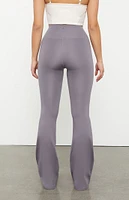 PAC 1980 WHISPER Active Charcoal Cinched Front Flare Yoga Pants