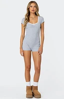 Edikted Lincoln Ribbed Romper