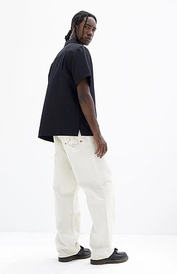 Pacsun Cream Baggy Clover Jeans