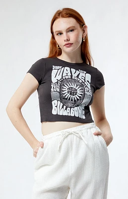 Billabong Live By The Sea Cropped T-Shirt