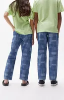 PacSun Kids Patchwork Straight Leg Jeans