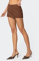 Edikted Jennifer Pinstripe Mini Skort