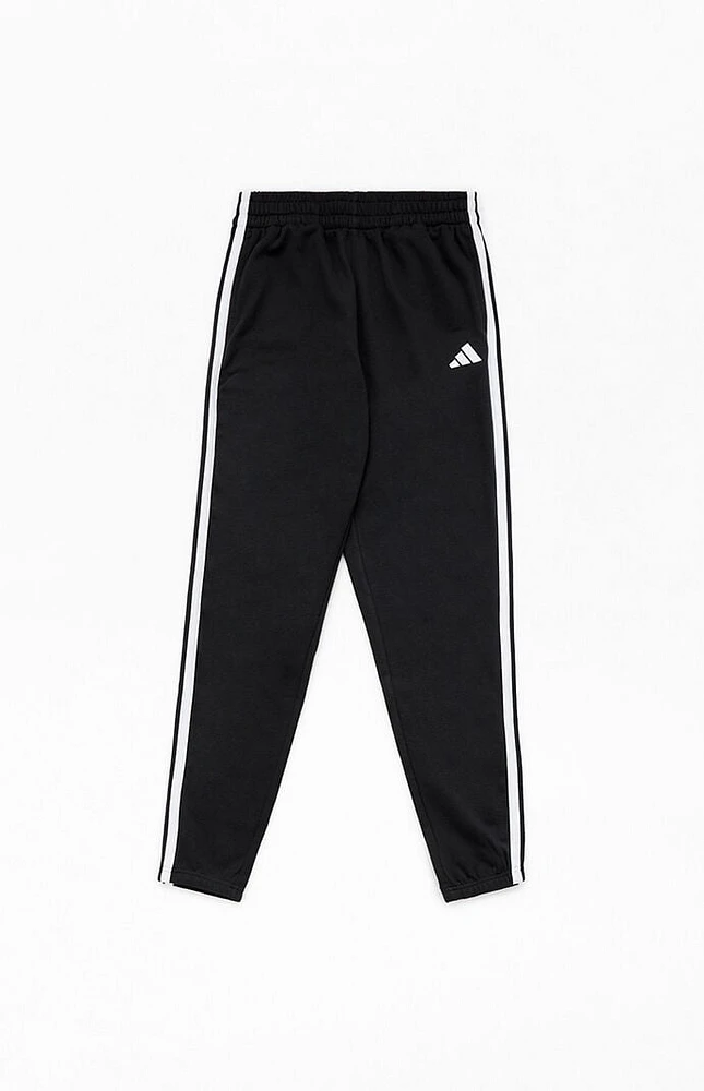 adidas Kids Essentials Black 3 Stripes Jogger Sweatpants