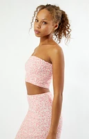 Roxy Floral Smocked Tube Top