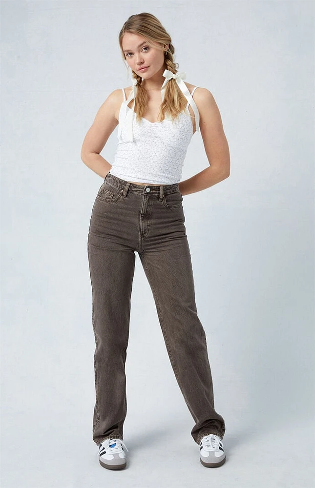 Eco Brown '90s Boyfriend Jeans