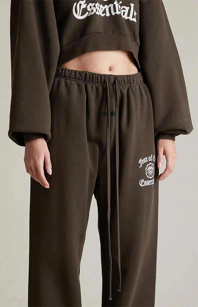 Fear of God Essentials Women's Brown Heavy Fleece Sweatpants